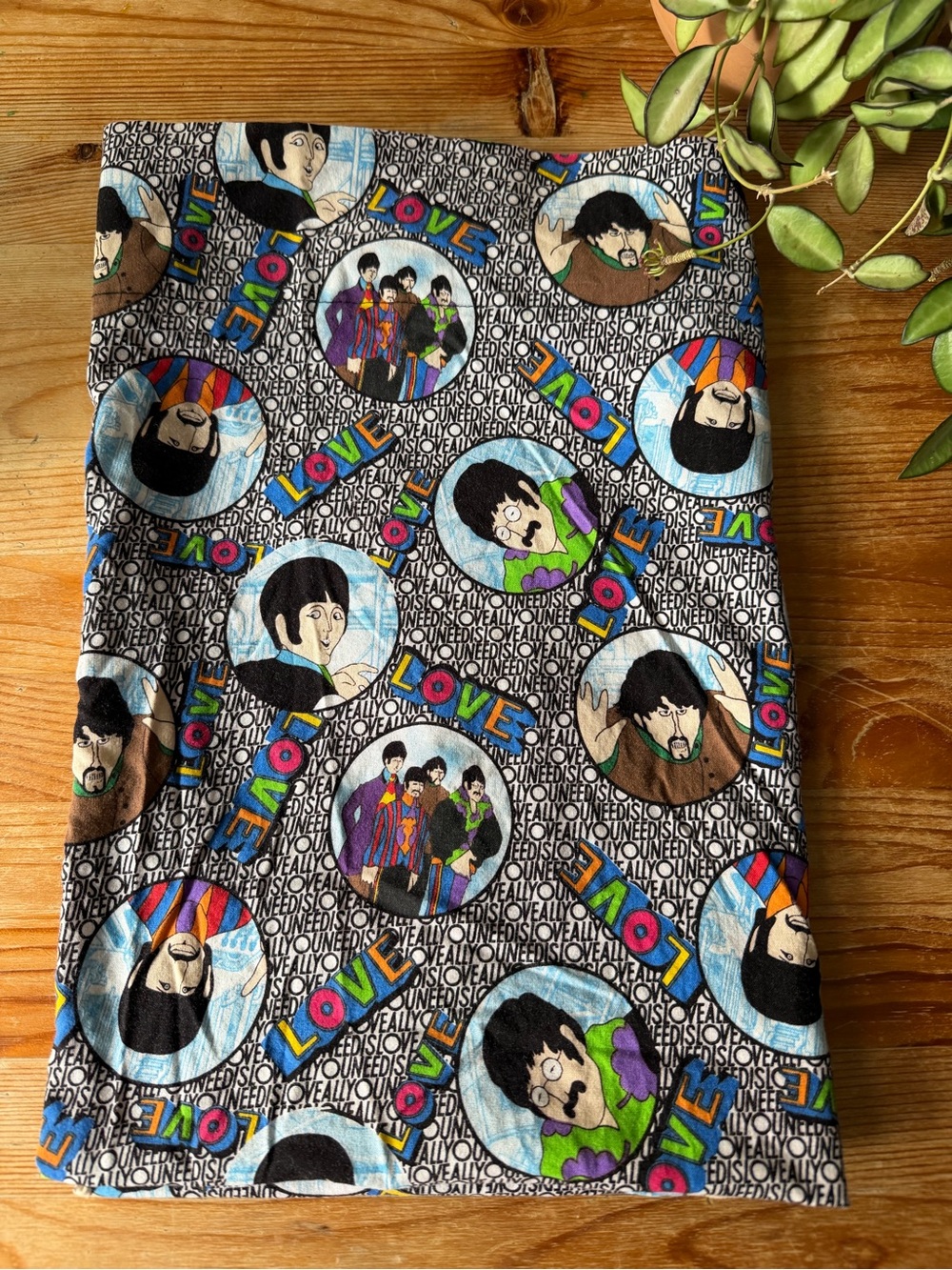 Vintage The Beatles 'LOVE' Pillowcase